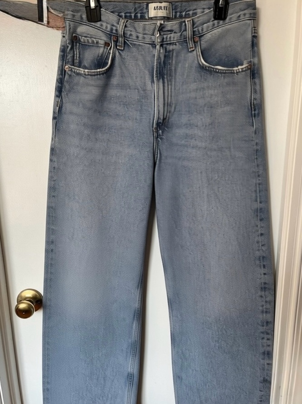 AGOLDE Low Curve Low Slung Relaxed Wide Leg Jeans Force Size 28 - Picture 3 of 6